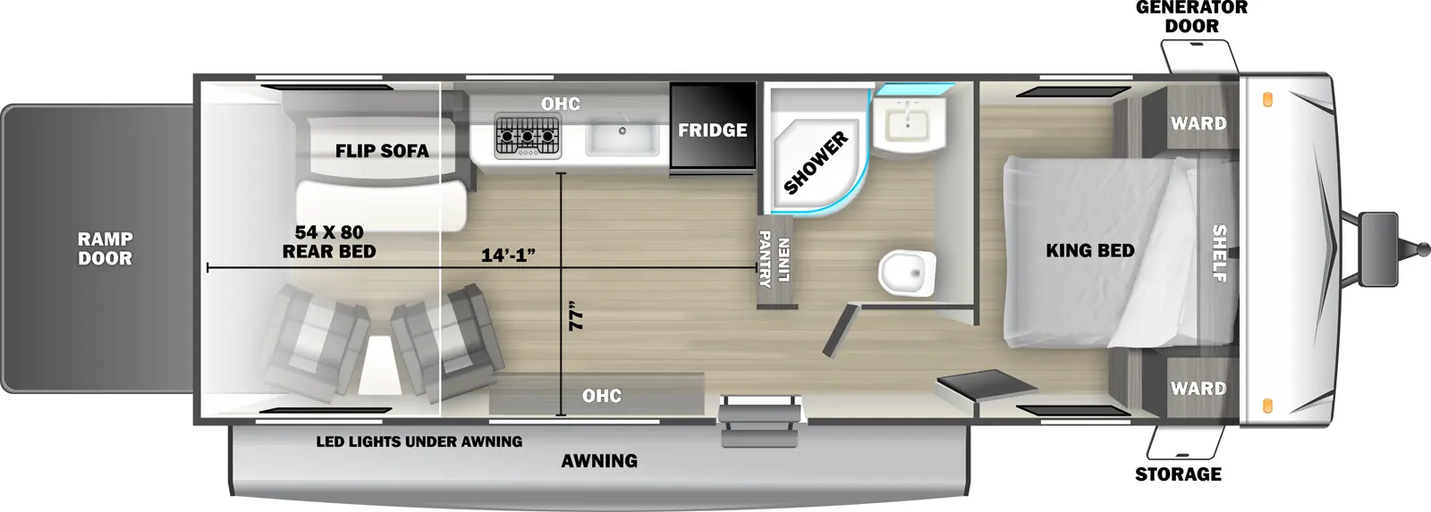 Sandstorm 2530SRE Floorplan